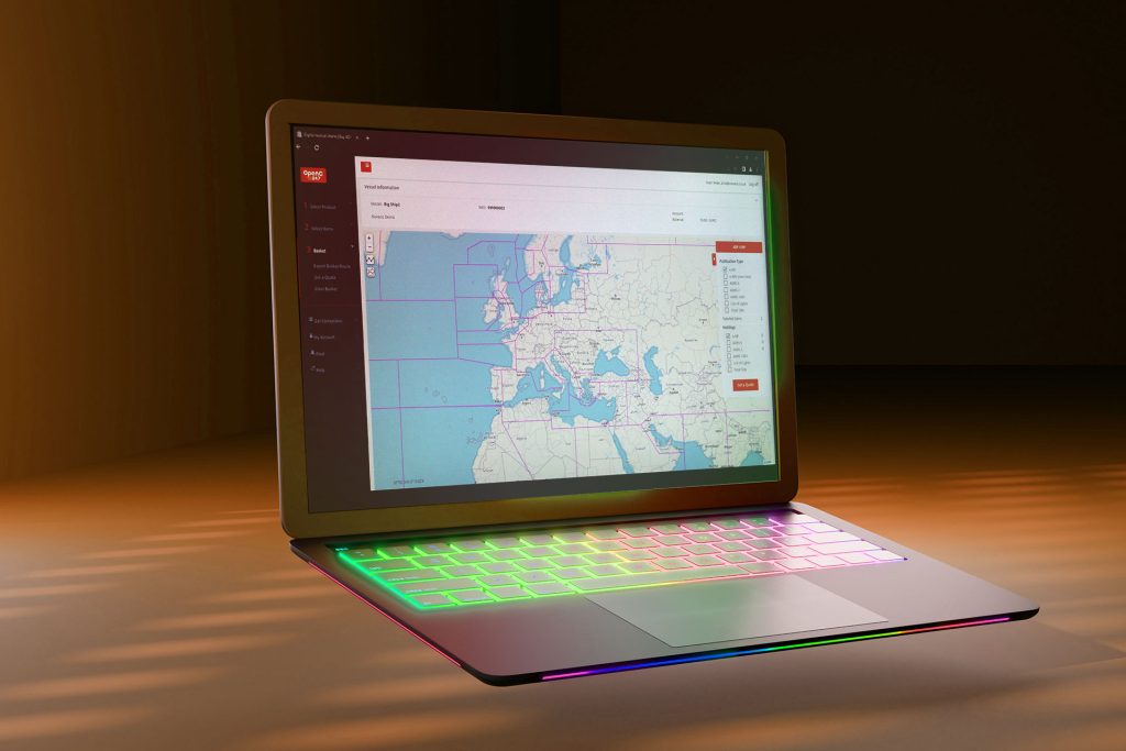 OpenC navigation laptop