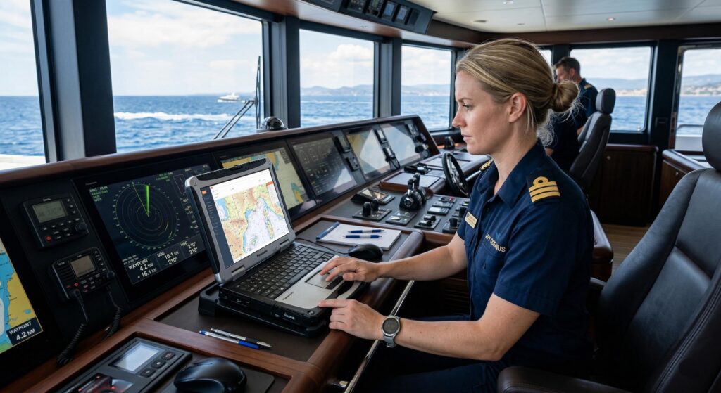 plot route on laptop