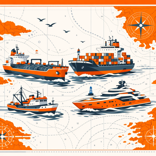 navigation image showing small fleet vessels