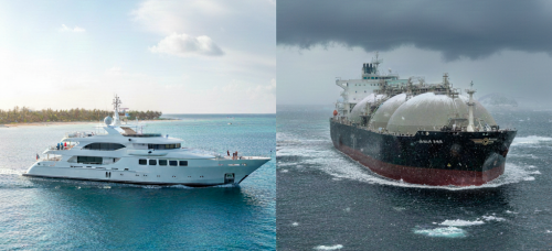 season vessels - superyacht and LNG tanker